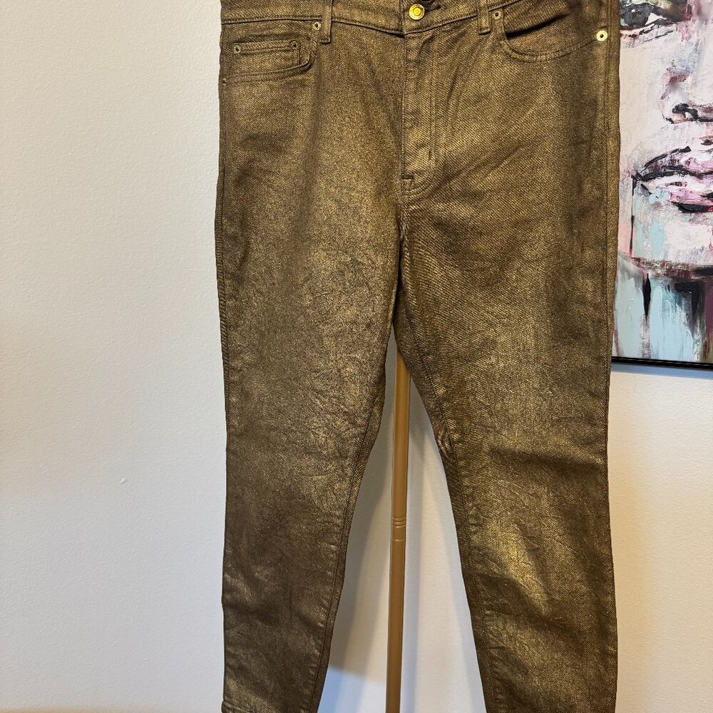 Ralph Lauren Matalic Gold Black Label Jeans